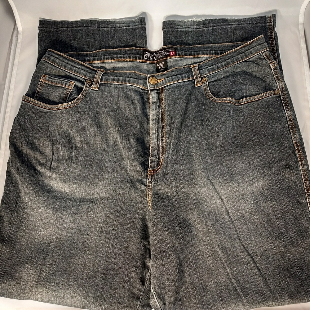 Chico's Women's Blue Wide Leg Denim Jeans Size 3